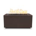 The Outdoor Plus 48 Rectangular Pismo Fire Pit, Powder Coated Metal, Copper Vein, Play Electronic Ignition, Liq. Propane OPT-R4824PCREKIT-CPV-LP